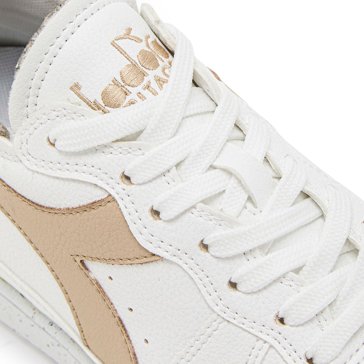 Tênis Casual Unissex Diadora Mi Basket Row Cut 2030 Branco Branco 3