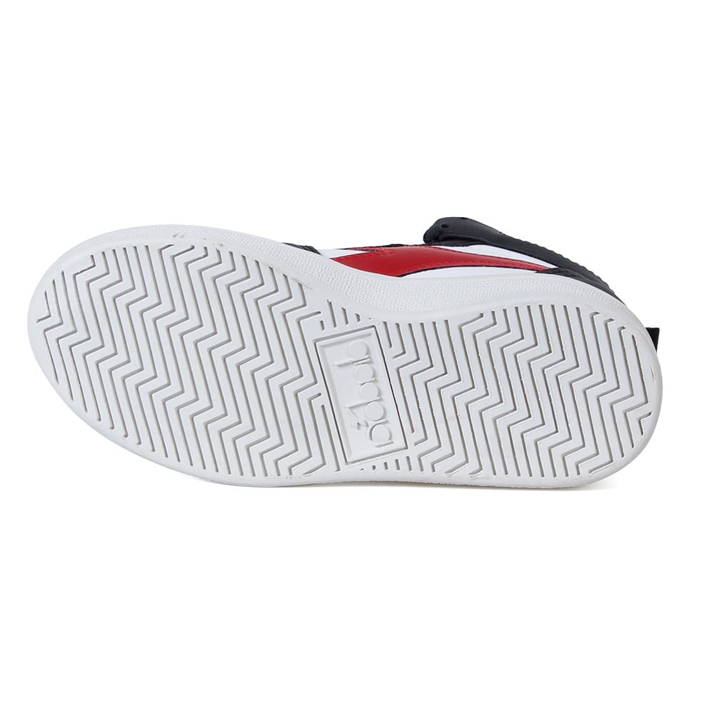 Tênis Lifestyle Diadora Hi-playmaker Jr Branco e Preto Infantil Preto 5