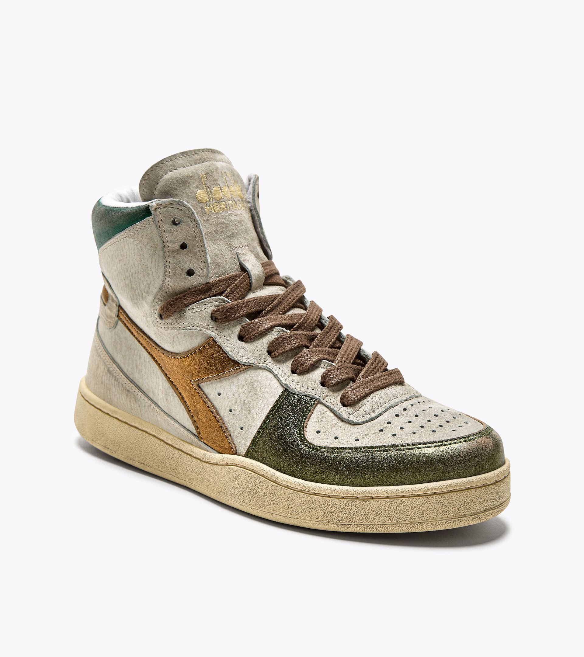 Tênis Diadora MI Basket Metal Pigskin Used Feminino Bege 2