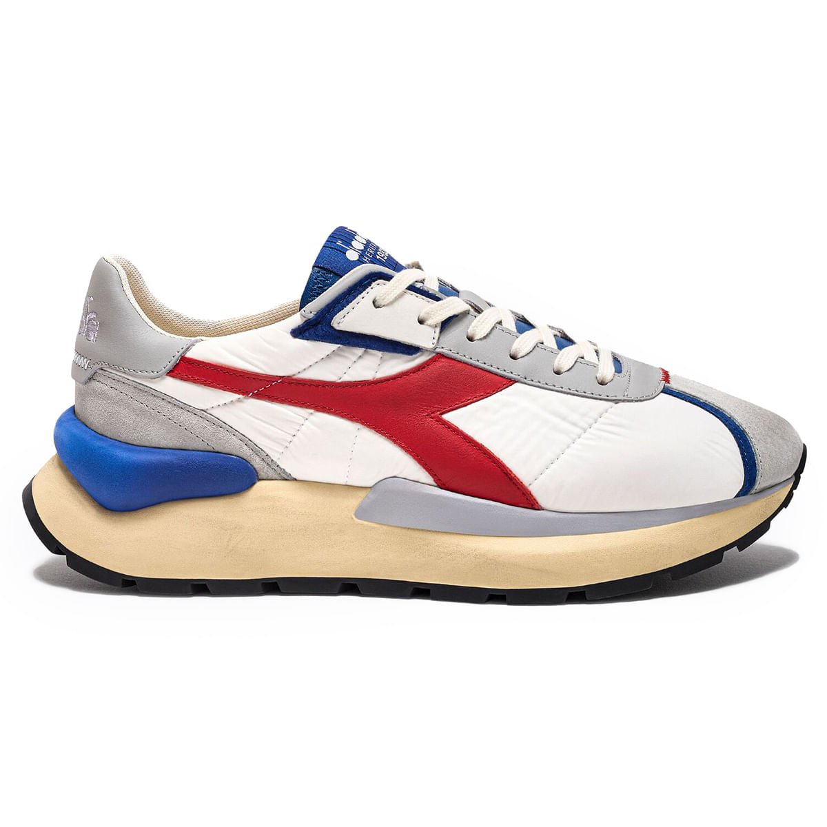 Tênis Casual Diadora Mercury Elite Branco e Vermelho Unissex Branco/Vermelho 1