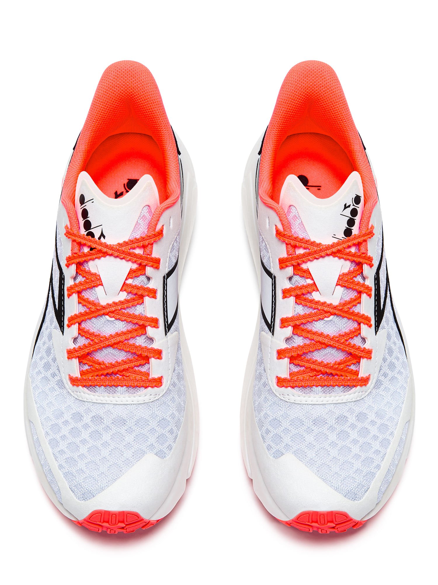 Tênis Esportivo Feminino Diadora Frequenza W Branco Branco/Laranja 6