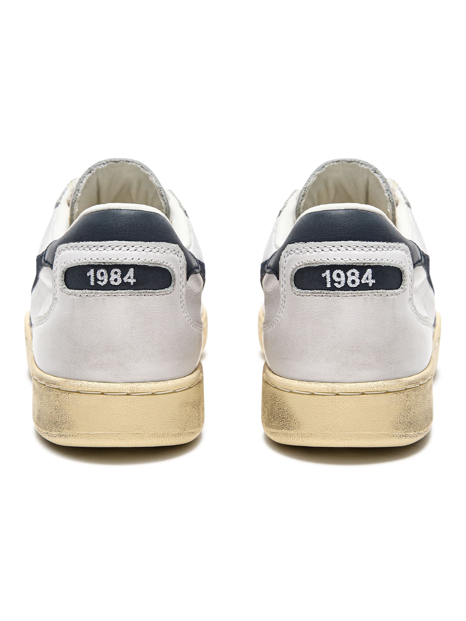Tênis Casual Unissex Diadora MI Basket Low Used Branco Branco 3