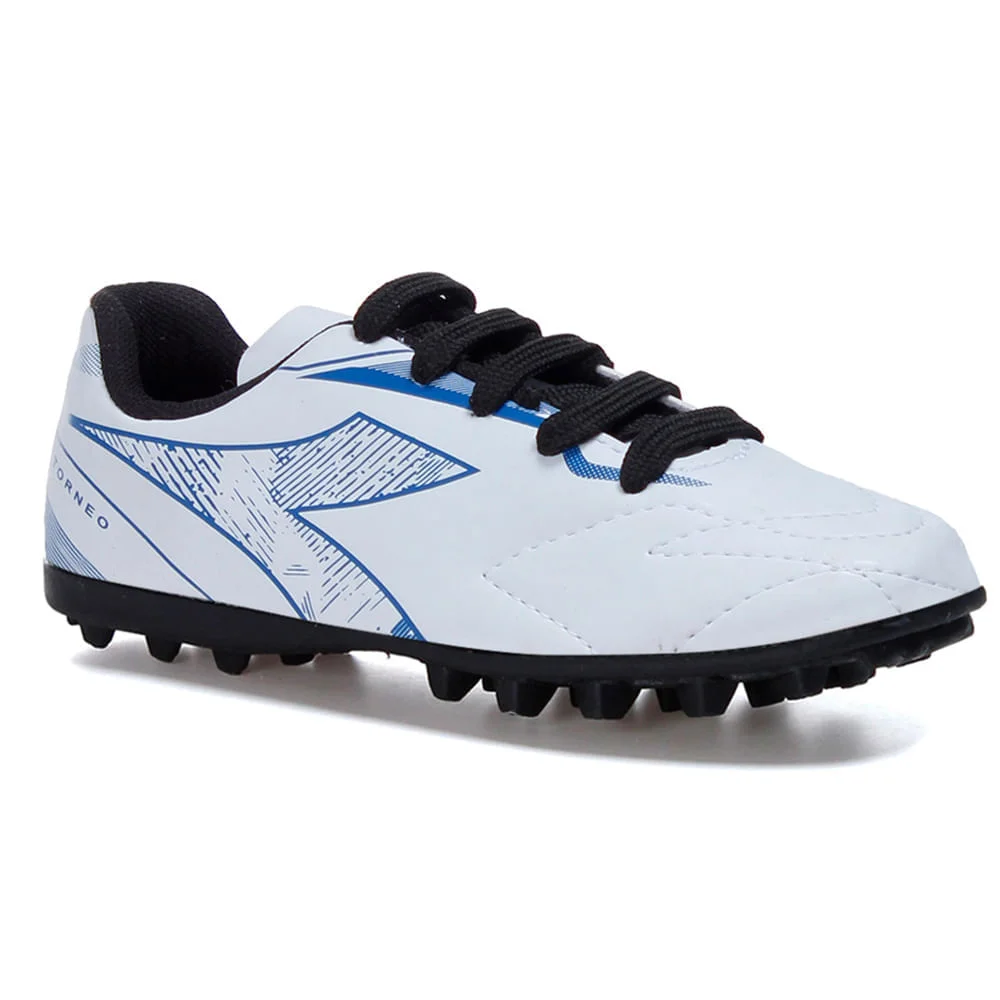 Chuteira Infantil Diadora Torneo Society Branco e Azul