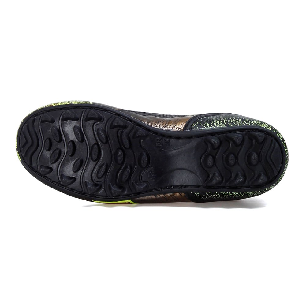 Chuteira Infantil Diadora Agilitá Society Preto e Dourado Preto 5