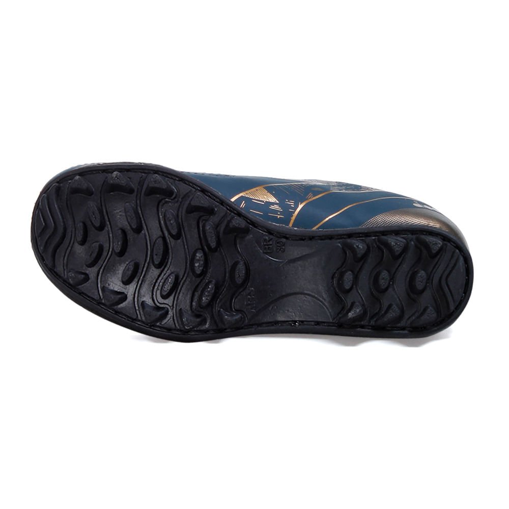 Chuteira Infantil Diadora Torneo Society Marinho e Dourado Azul Marinho 3