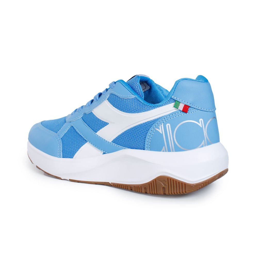 Tênis Casual Unissex Diadora Sforza Azul e Branco Azul 4