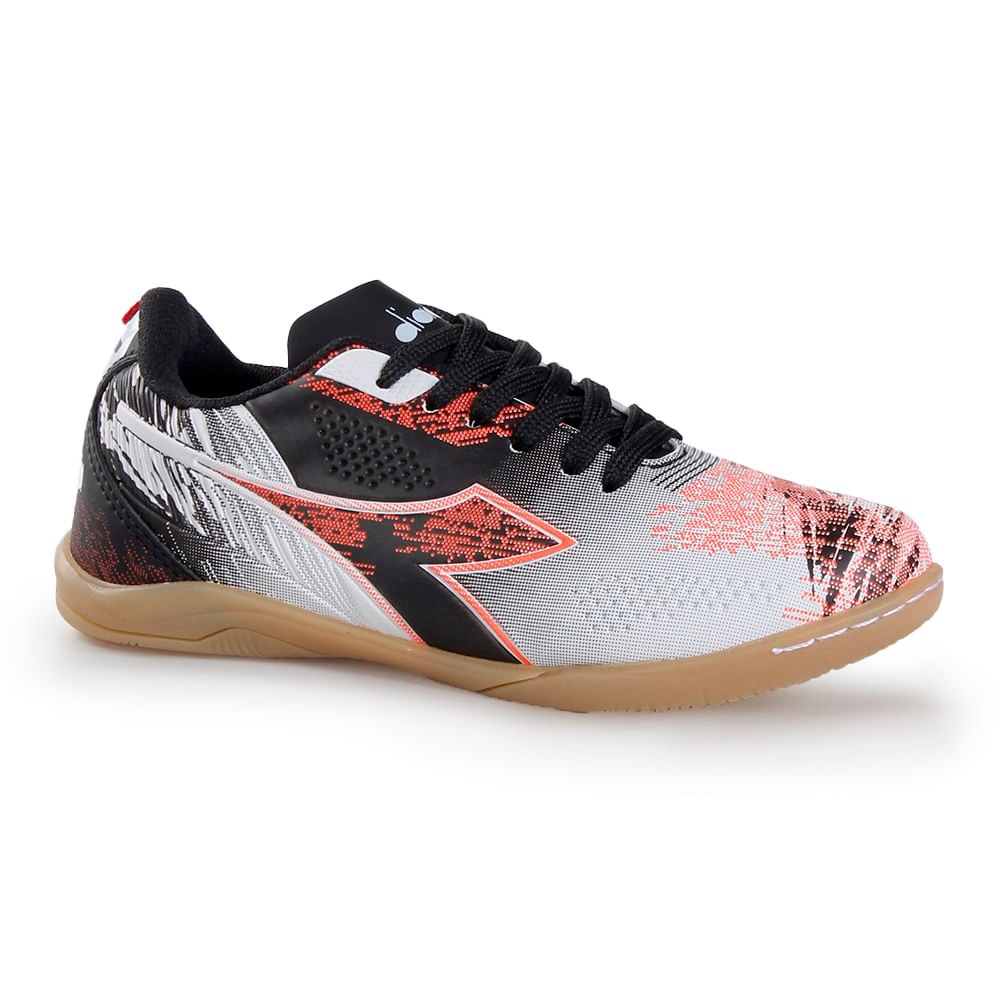 Chuteira Infantil Diadora Agilitá Futsal Branco e Coral Branco 3