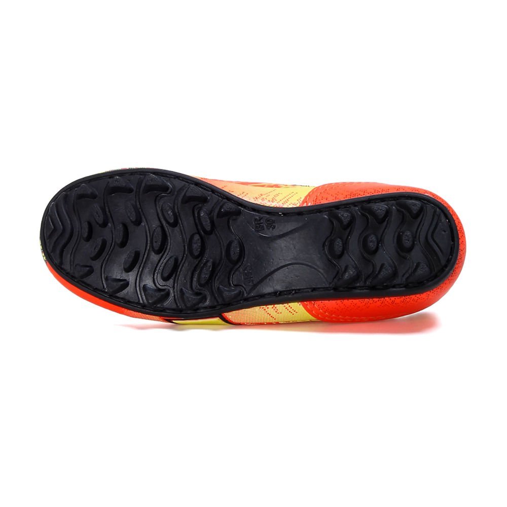 Chuteira Infantil Diadora Agilitá Society Laranja e Amarelo Laranja 3