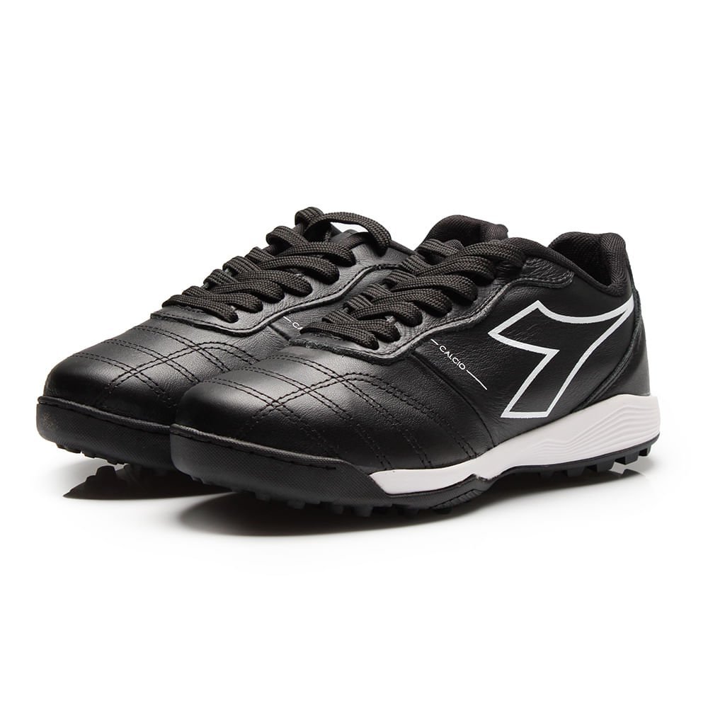 Chuteira Unissex Diadora Calcio Elite Society Preto e Branco Preto 4