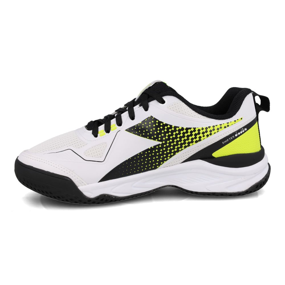 Tênis Esportivo Unissex Diadora Shifter Branco e Verde Branco 7