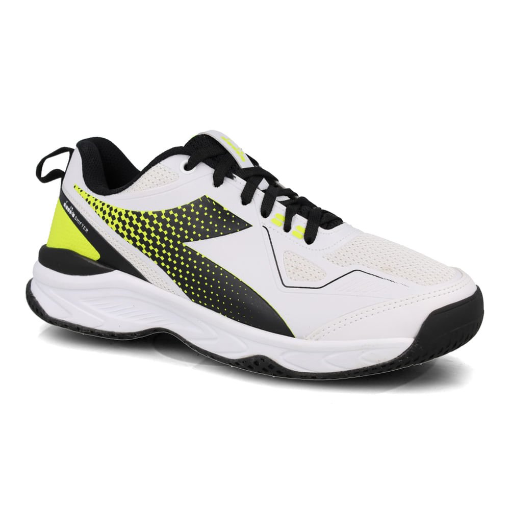Tênis Esportivo Unissex Diadora Shifter Branco e Verde Branco 8