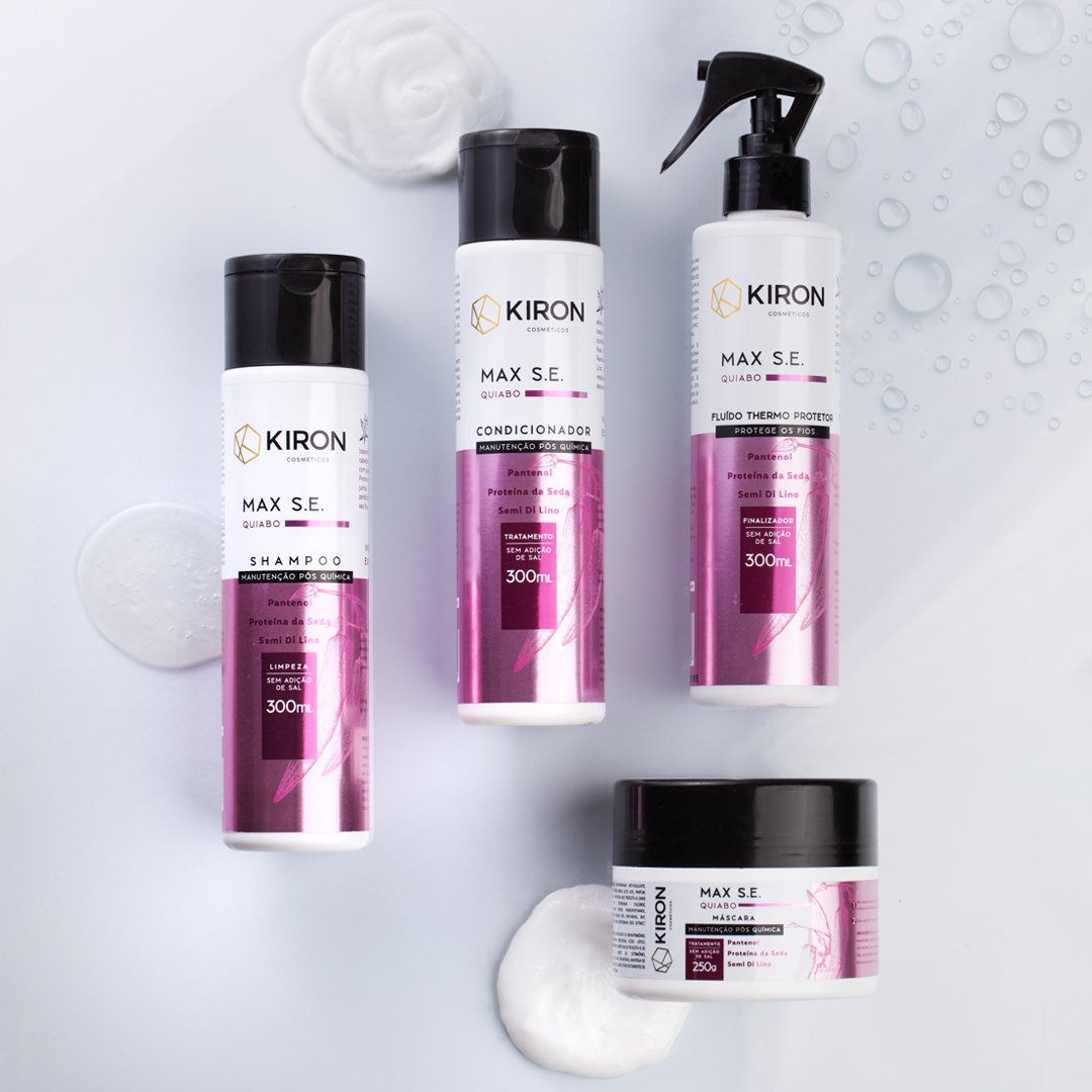 Fluido Thermo Protetor Quiabo MAX S.E. Pos Quimica Kiron cosmeticos 300ml 300ml 4