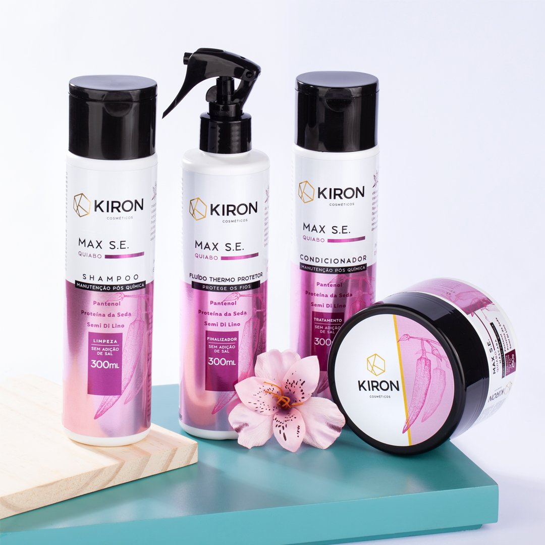 Fluido Thermo Protetor Quiabo MAX S.E. Pos Quimica Kiron cosmeticos 300ml 300ml 6