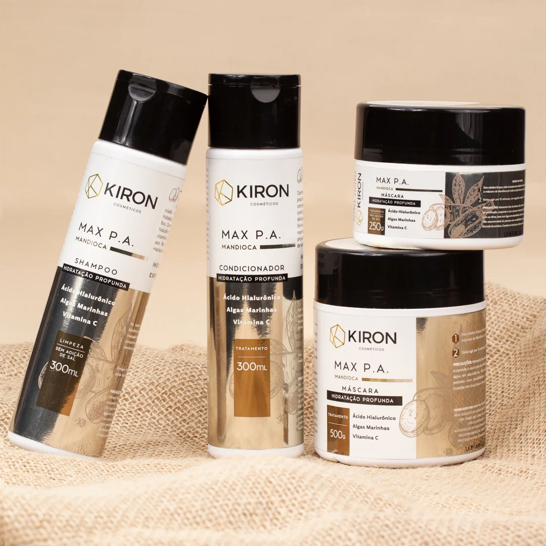 Shampoo Mandioca MAX P.A. Hidratacao Profunda Kiron Cosmeticos 300ml 300ml 5