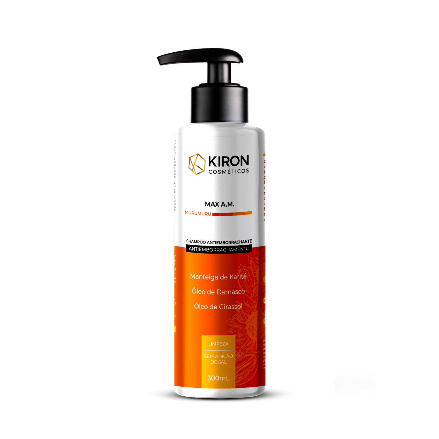 Shampoo Murumuru MAX A.M. Antiemborrachamento Kiron Cosmeticos 300ml 300ml 1