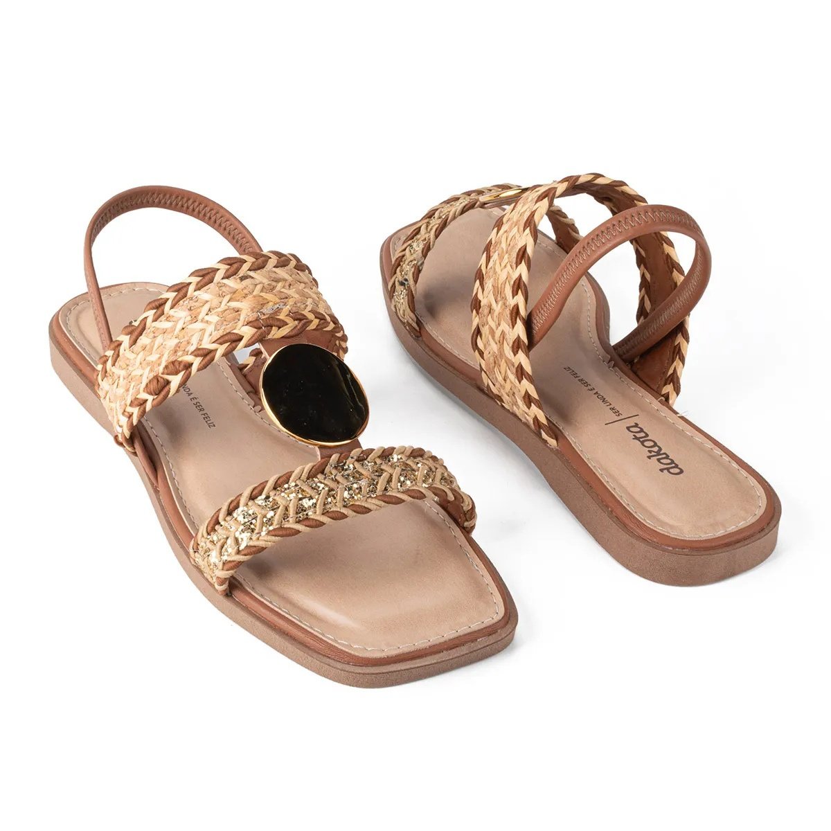 Sandalia Dakota Rasteira Feminina Marrom 6