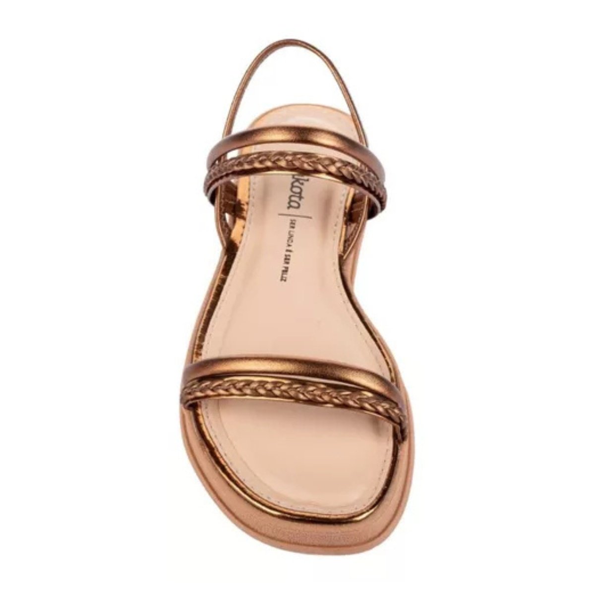 Sandalia Feminina Dakota Flatform Marrom 3