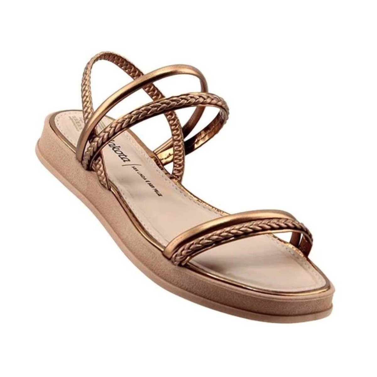 Sandalia Feminina Dakota Flatform Marrom 2