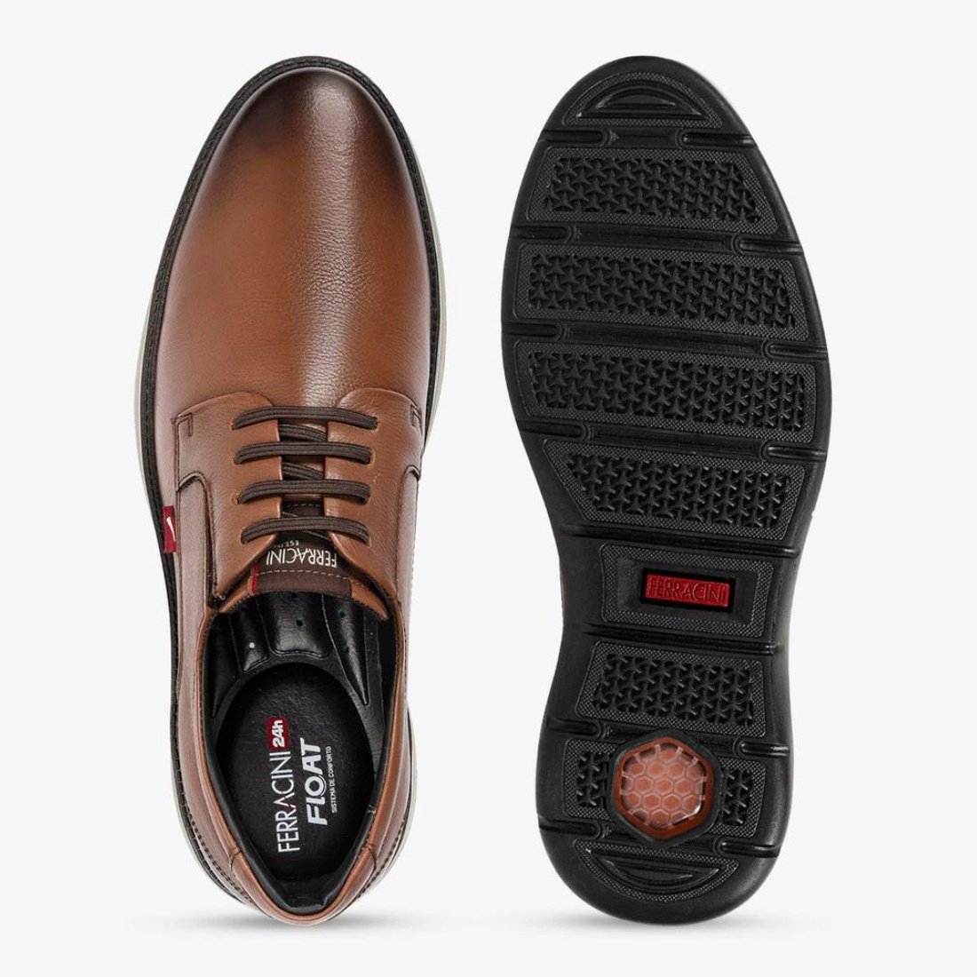 Sapato Ferracini Fluence Couro Masculino  Marrom 4