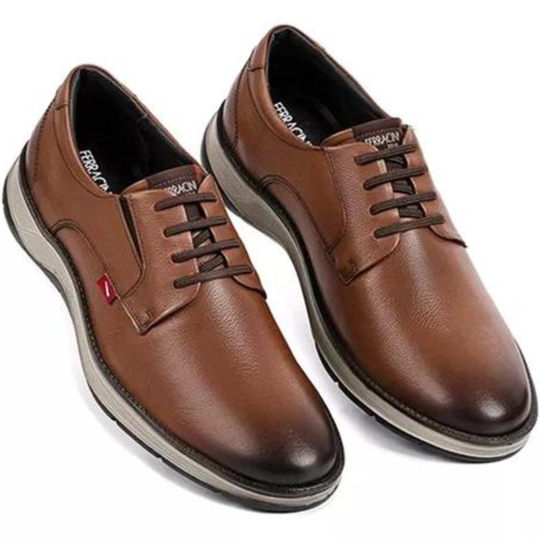 Sapato Ferracini Fluence Couro Masculino  Marrom 5