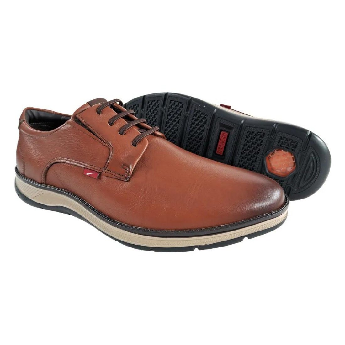 Sapato Ferracini Fluence Couro Masculino  Marrom 7