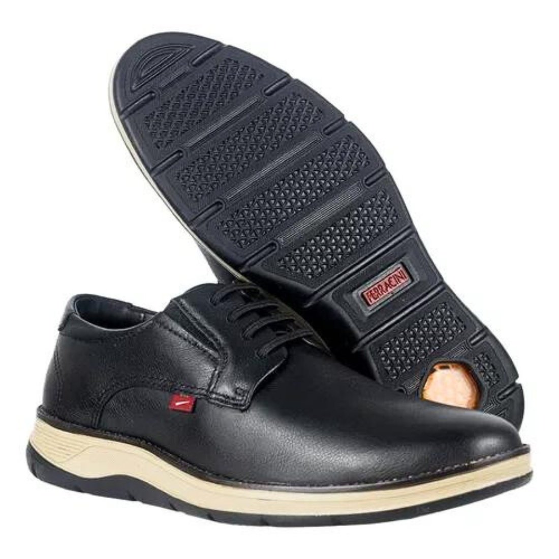 Sapato Ferracini Fluence Couro Masculino  Preto 3