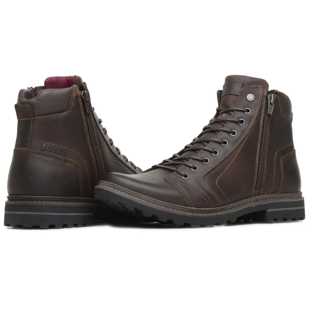 Coturno Freeway Absolut 1 Masculino Couro Marrom 5