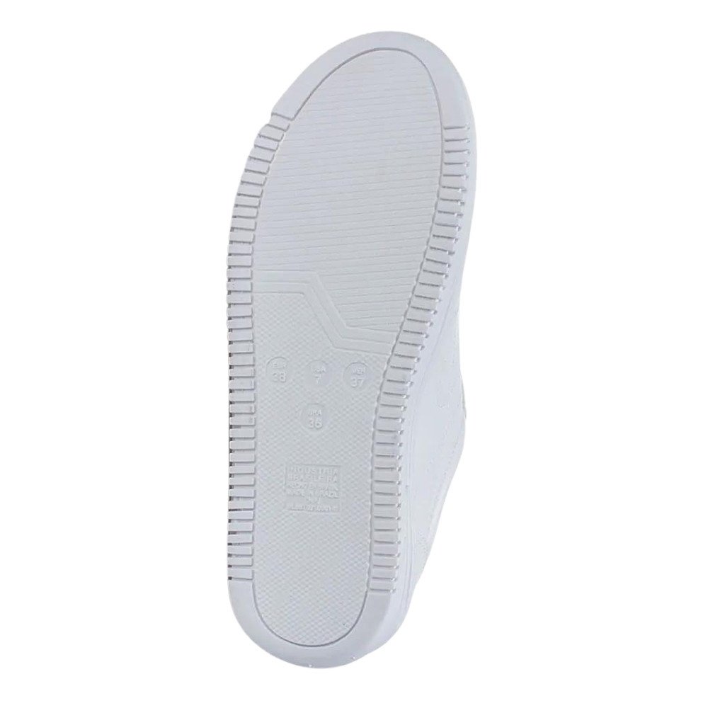 Tenis Feminino Via Marte Branco Casual Plataforma  Branco 4