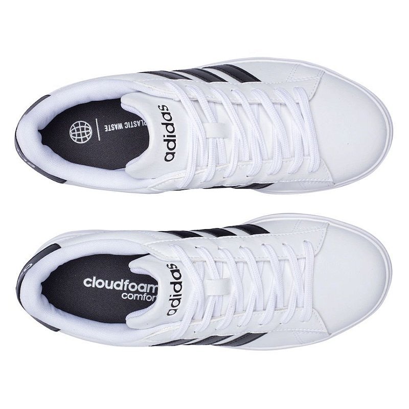Tenis Adidas Grand Court 2.0 Feminino Branco/Preto 6
