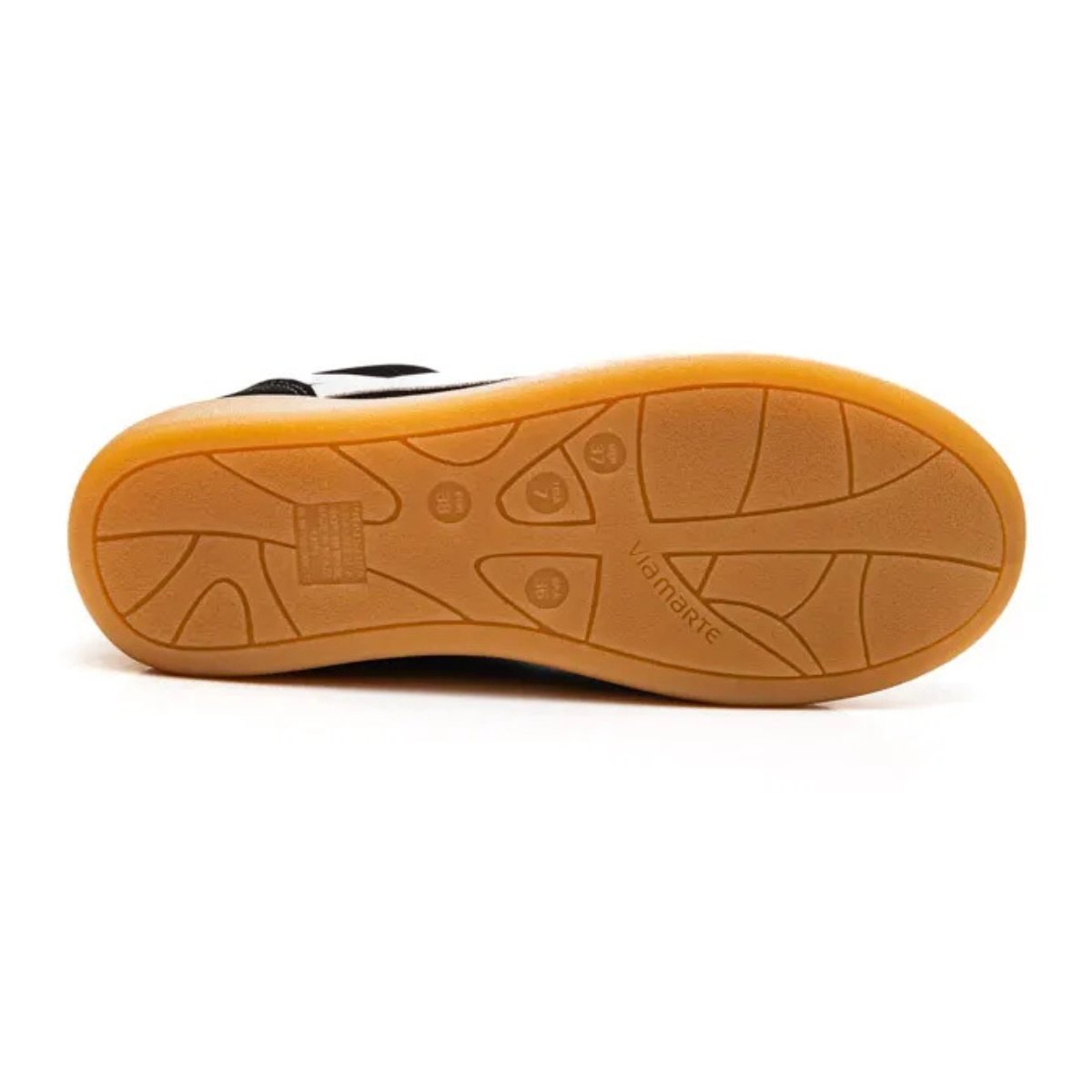 Tenis Via Marte Casual Feminino Flatform Preto Preto 4