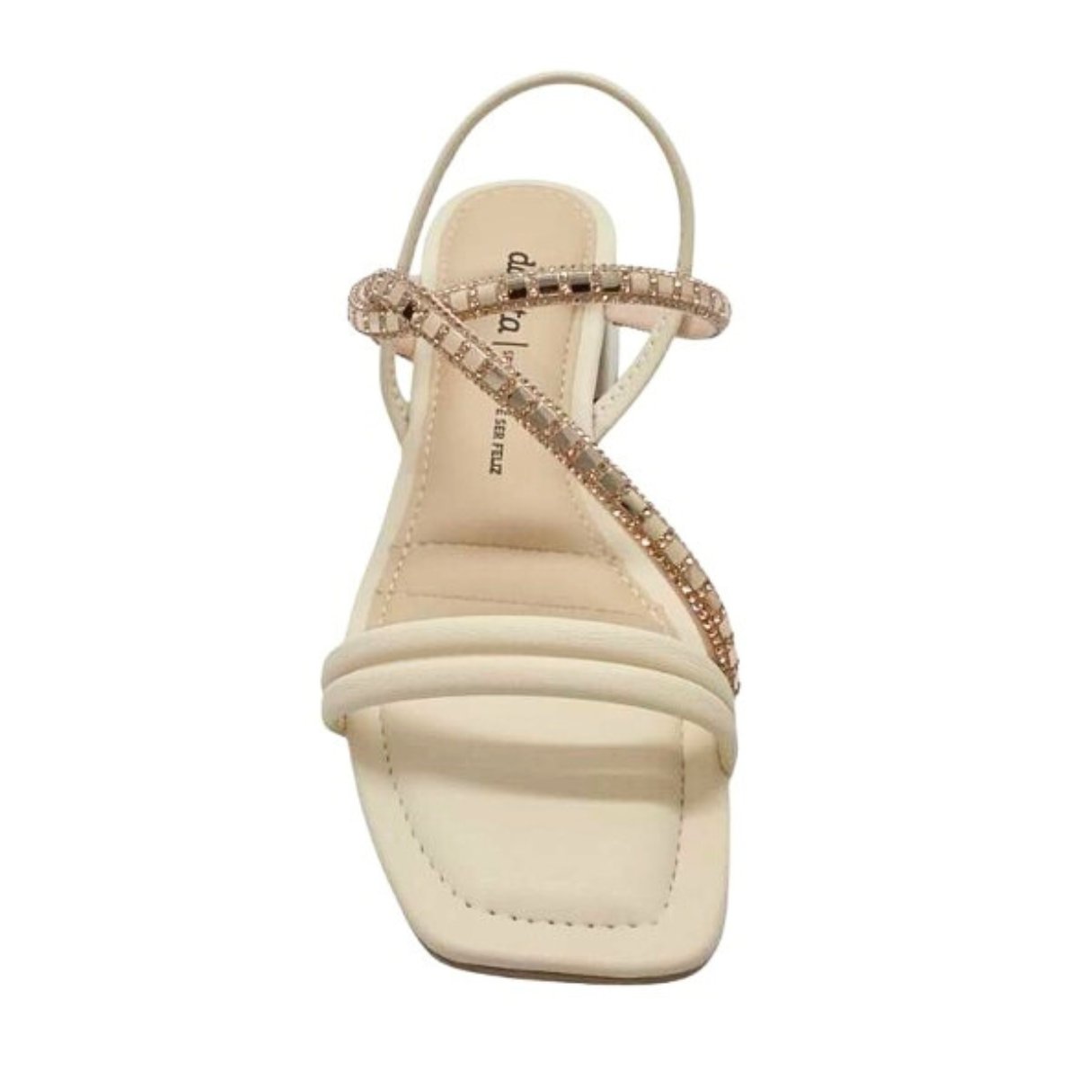 Sandalia Dakota Salto Bloco Feminina Bege 3