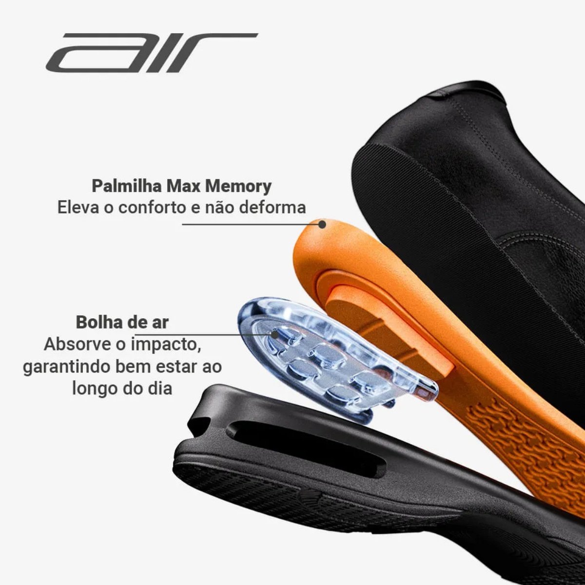 Sapato Democrata Smart Comfort Air Spot Cadarco Masculino Preto 5