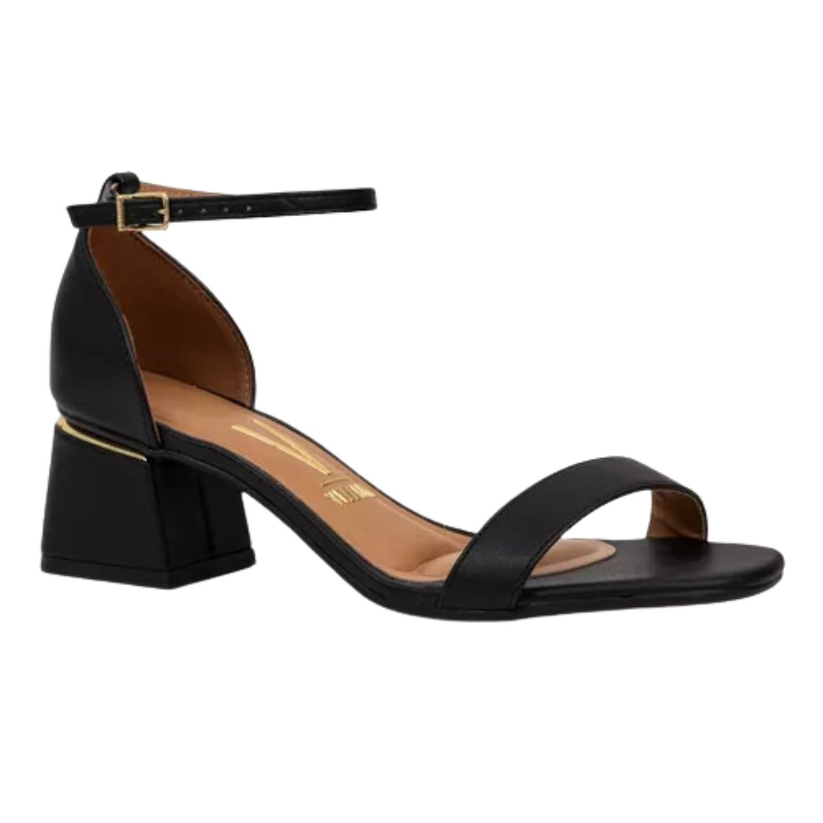 Sandalia Feminina Salto Bloco Vizzano Preto 2