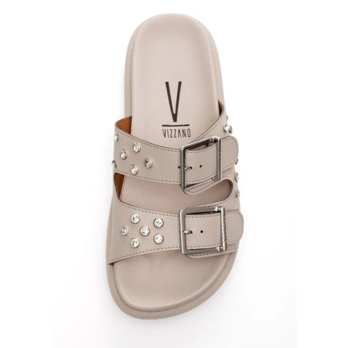 Sandalia Papete Vizzano Feminina Flatform Cinza 3