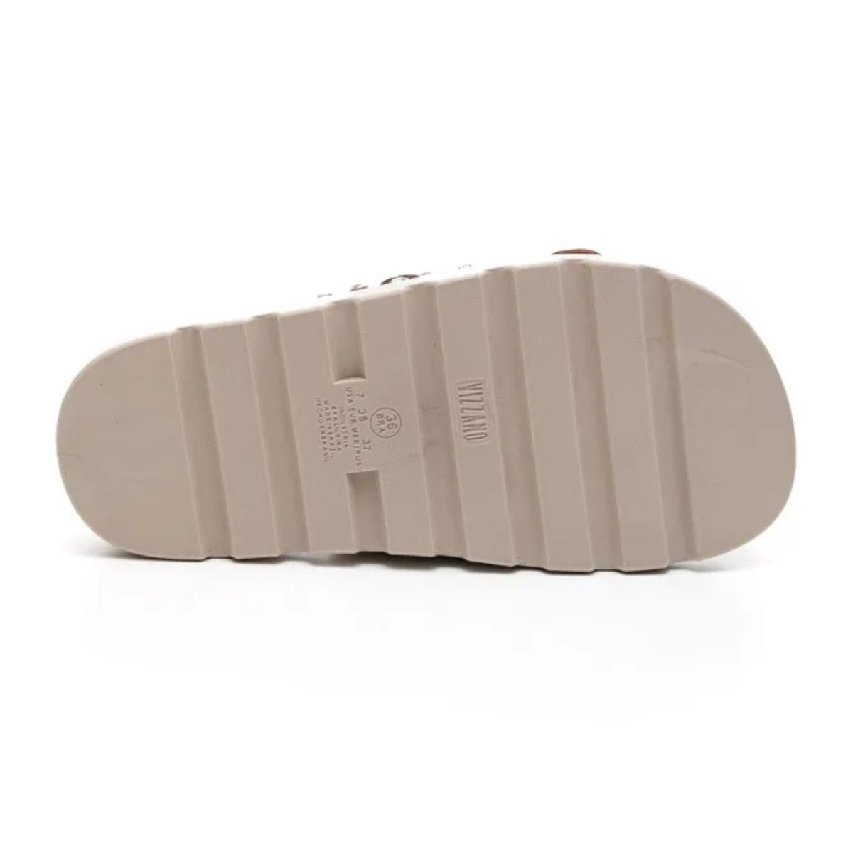 Sandalia Papete Vizzano Feminina Flatform Cinza 4