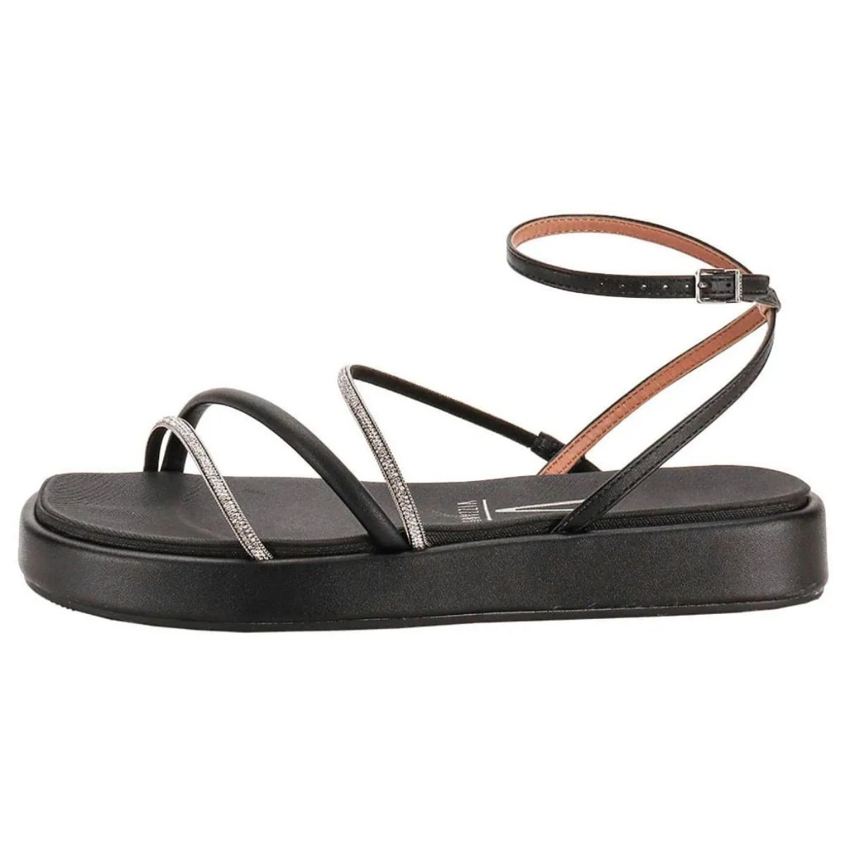 Sandalia Feminina Papete Vizzano Flatform Preto 6