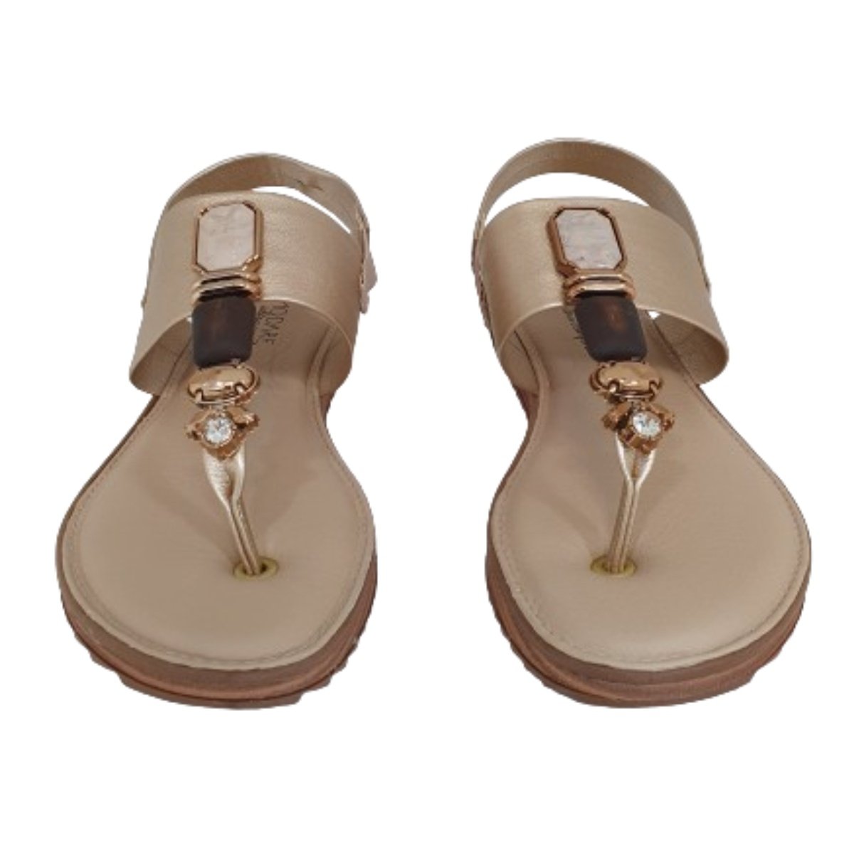 Sandalia Feminina Modare Casual Ultra Conforto Dourado 3