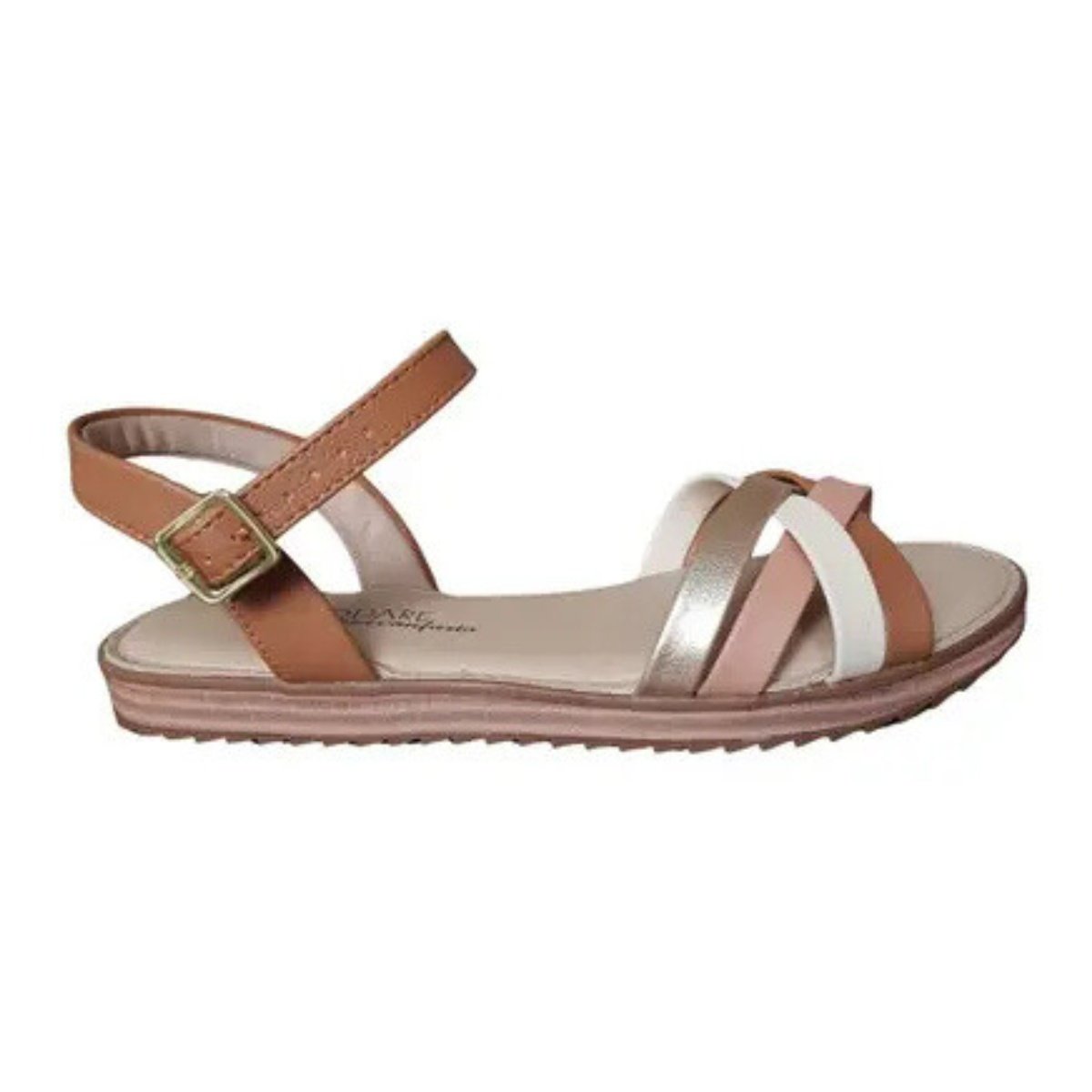 Sandalia Feminina Modare Casual Ultra Conforto Bege 2