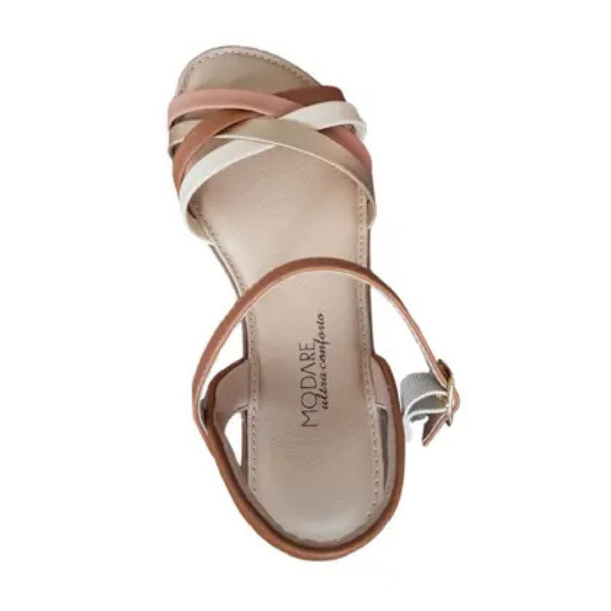 Sandalia Feminina Modare Casual Ultra Conforto Bege 3
