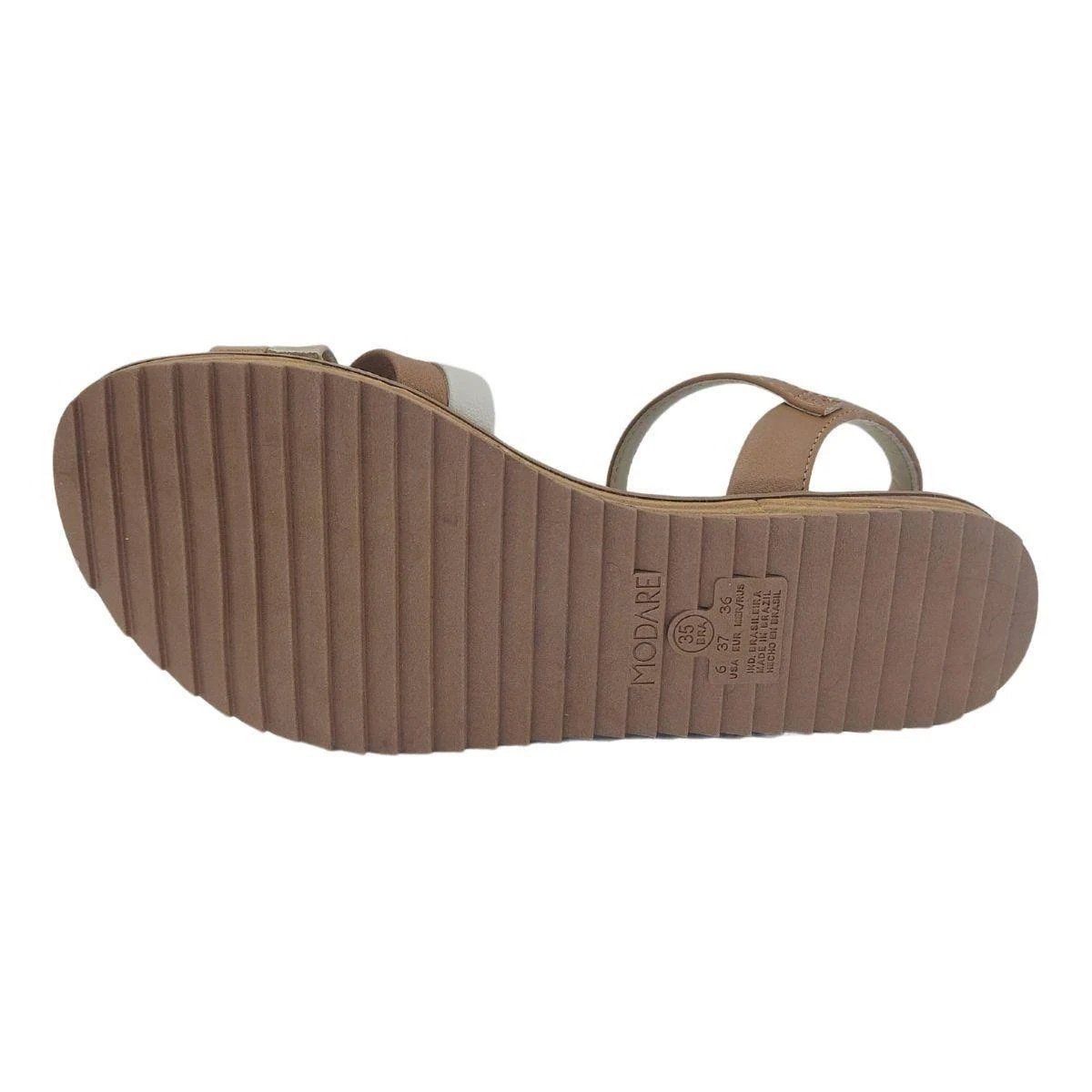 Sandalia Feminina Modare Casual Ultra Conforto Bege 4