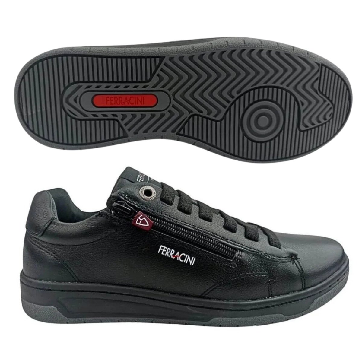 Sapatenis Ferracini Masculino Vox Couro Preto Preto 5