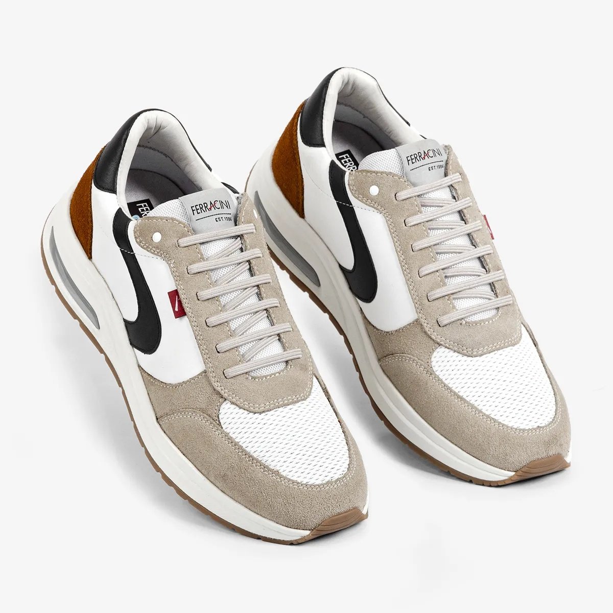 Tenis Ferracini Masculino Vyper Casual Branco Branco 2