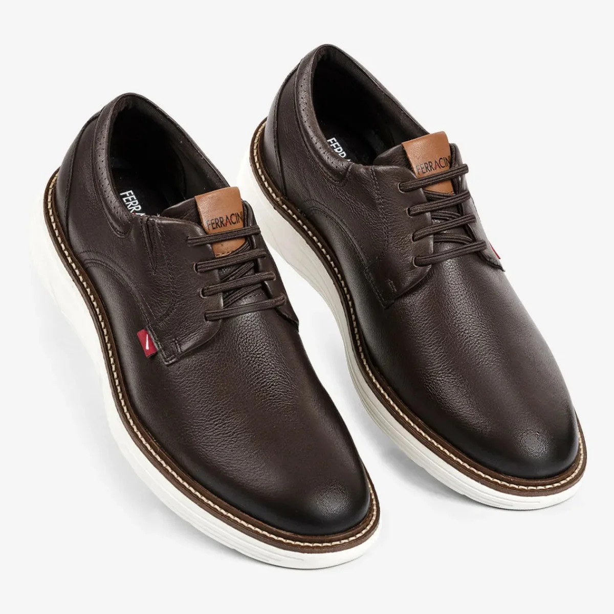 Sapato Social Ferracini Full Masculino Couro Marrom 2