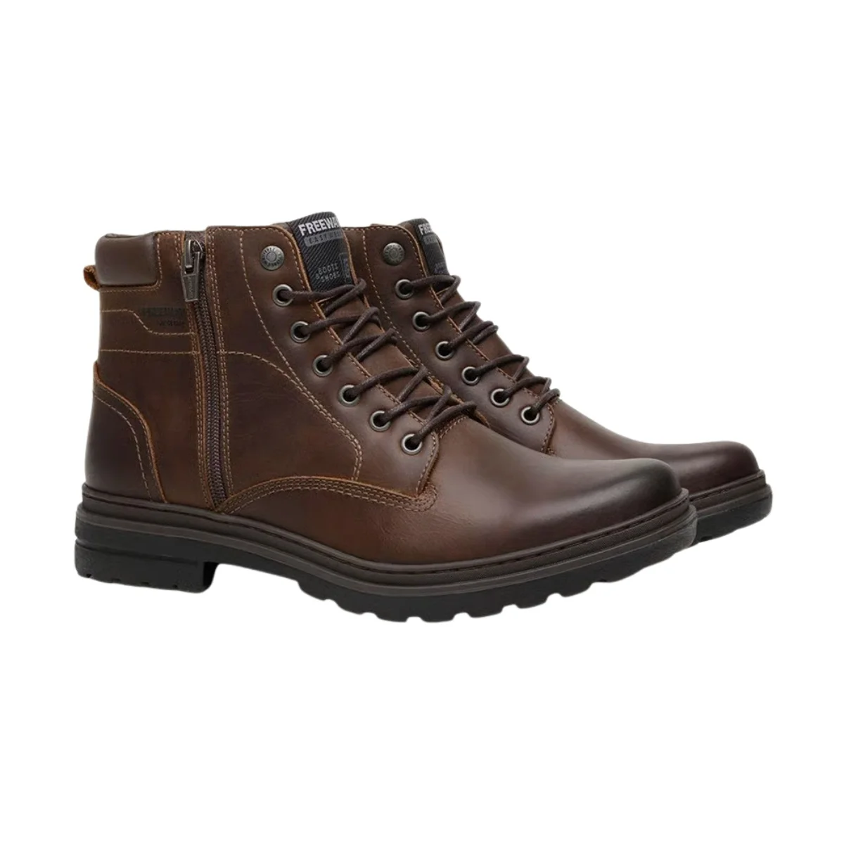 Bota Coturno Freeway Django X Masculino Couro Havana 2