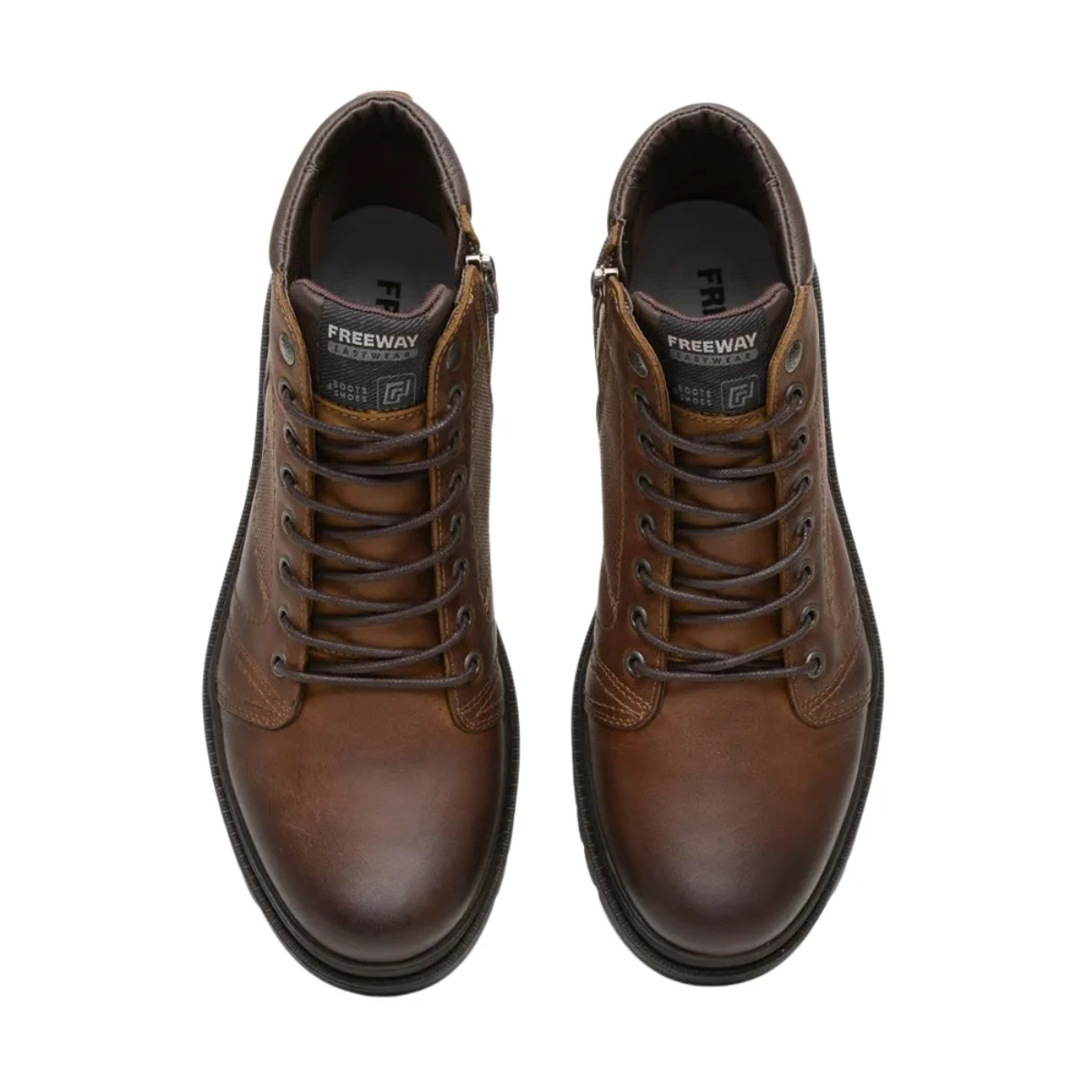 Bota Coturno Freeway Django X Masculino Couro Havana 3