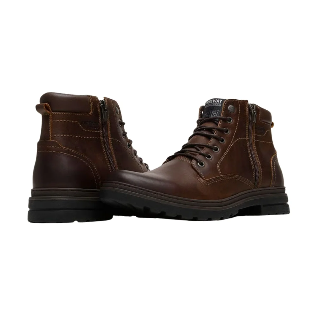 Bota Coturno Freeway Django X Masculino Couro Havana 5