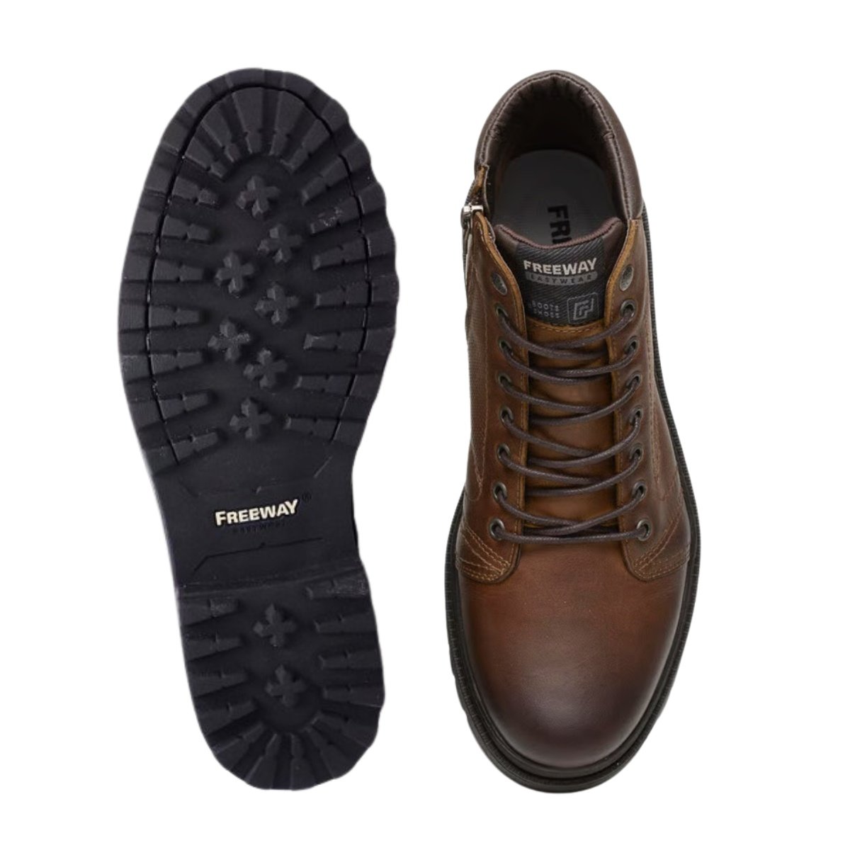 Bota Coturno Freeway Django X Masculino Couro Havana 6