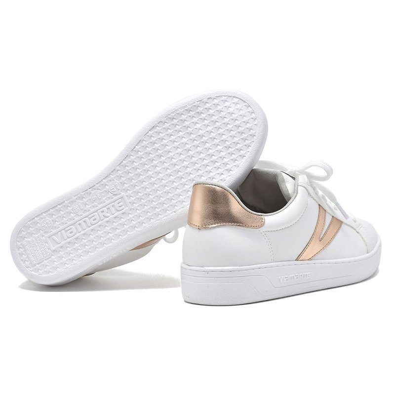 Tenis Via Marte Casual Feminino 22-9409 Branco 5