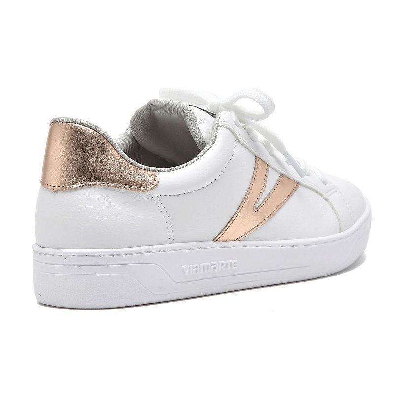 Tenis Via Marte Casual Feminino 22-9409 Branco 4