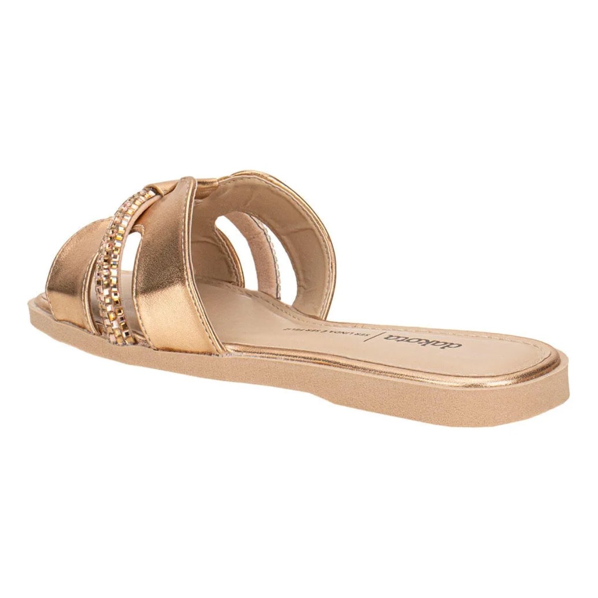 Sandalia Dakota Rasteira Feminina Bronze 3